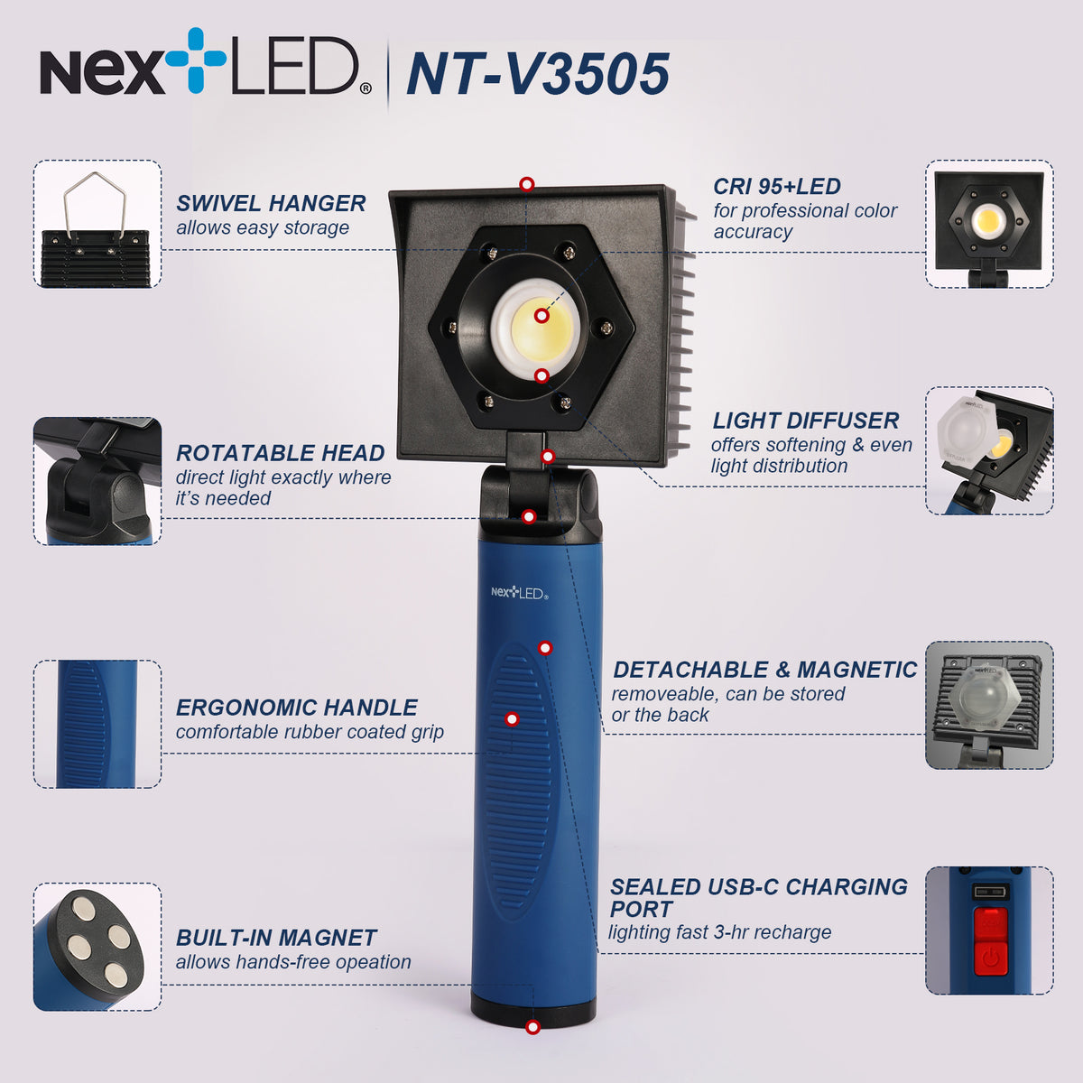 NT-V3505 Professional Coating Application Light with Diffuser