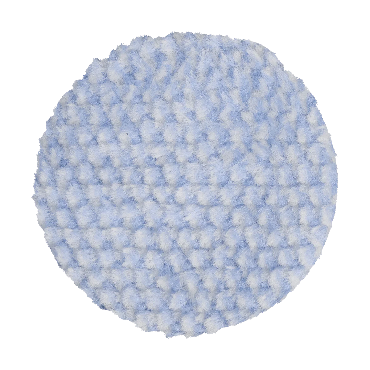 3KFWBW - 3" Blue/White 100% Knitted Wool (Edge Bevel) URO Wool® Pad - Cutting 2Pk