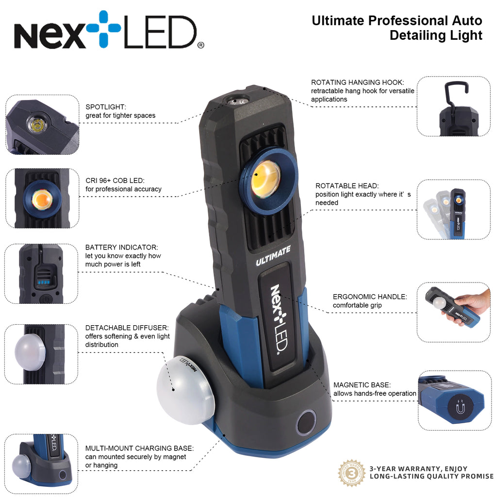 NT-6692M Ultimate Professional Rechargeable Auto Detailing Light