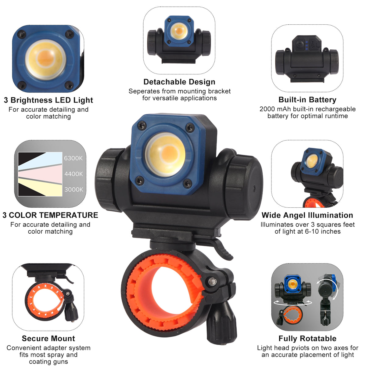 NT-R3202 Paint Gun Color Match Light