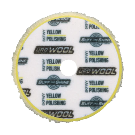 Buff and Shine 5KFWY | 5" Uro-Wool Yellow Polishing Pad