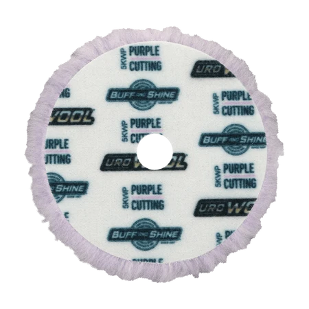 5KWP - 5" Purple 100% Knitted Wool Blend URO Wool® Pad - Cutting