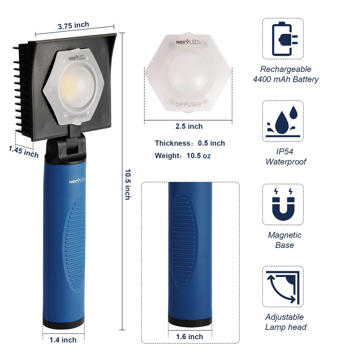 NT-V3505 Professional Coating Application Light with Diffuser